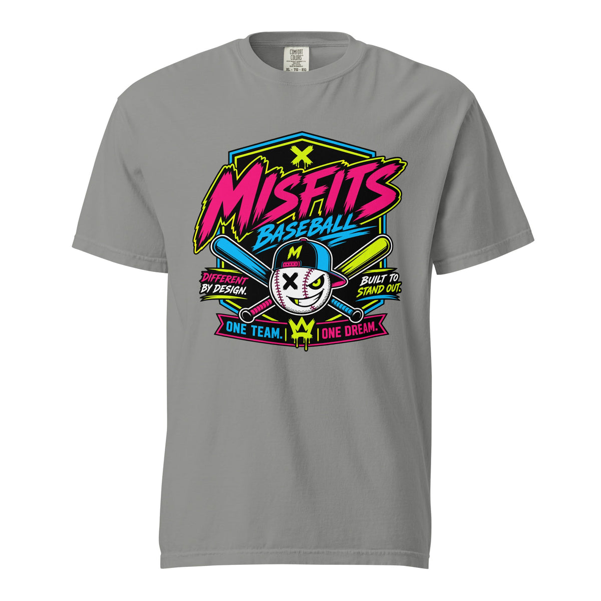Signature | Comfort Colors T-Shirt | Misfits Baseball | Valor Logo