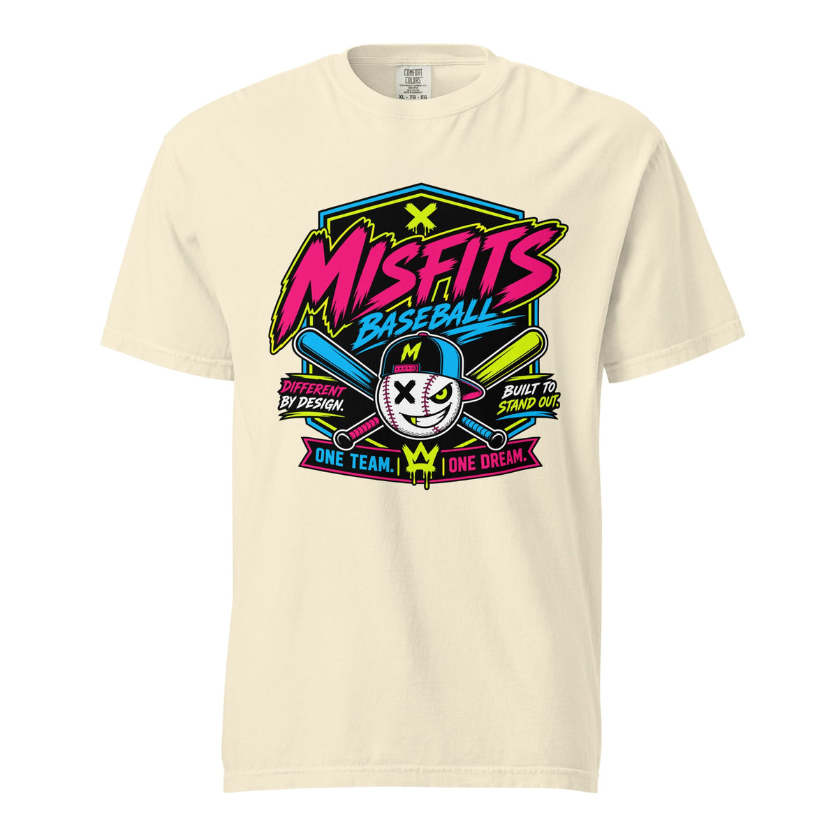 Signature | Comfort Colors T-Shirt | Misfits Baseball | Valor Logo