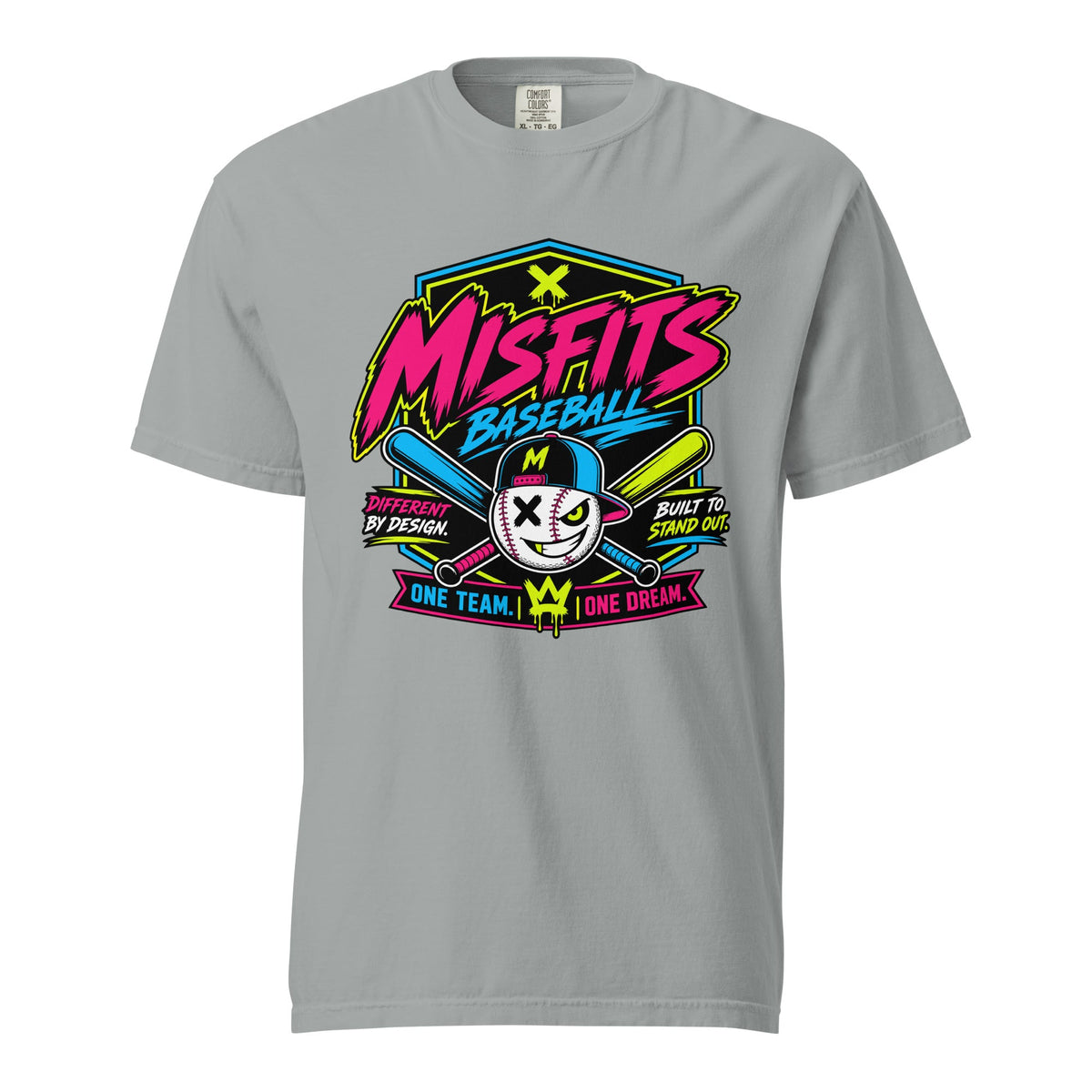 Signature | Comfort Colors T-Shirt | Misfits Baseball | Valor Logo