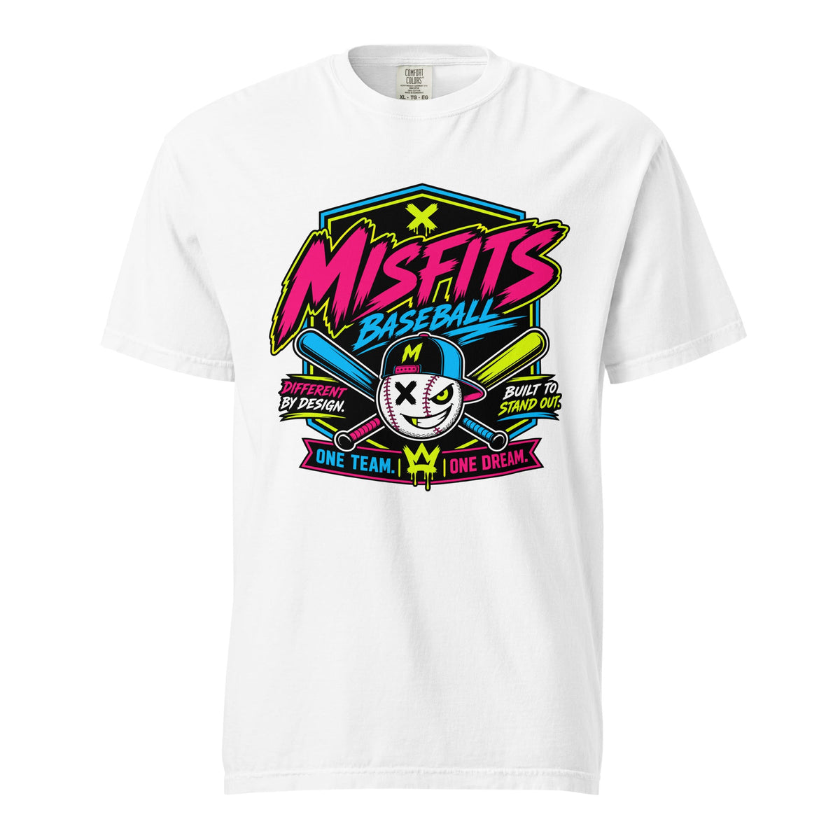 Signature | Comfort Colors T-Shirt | Misfits Baseball | Valor Logo