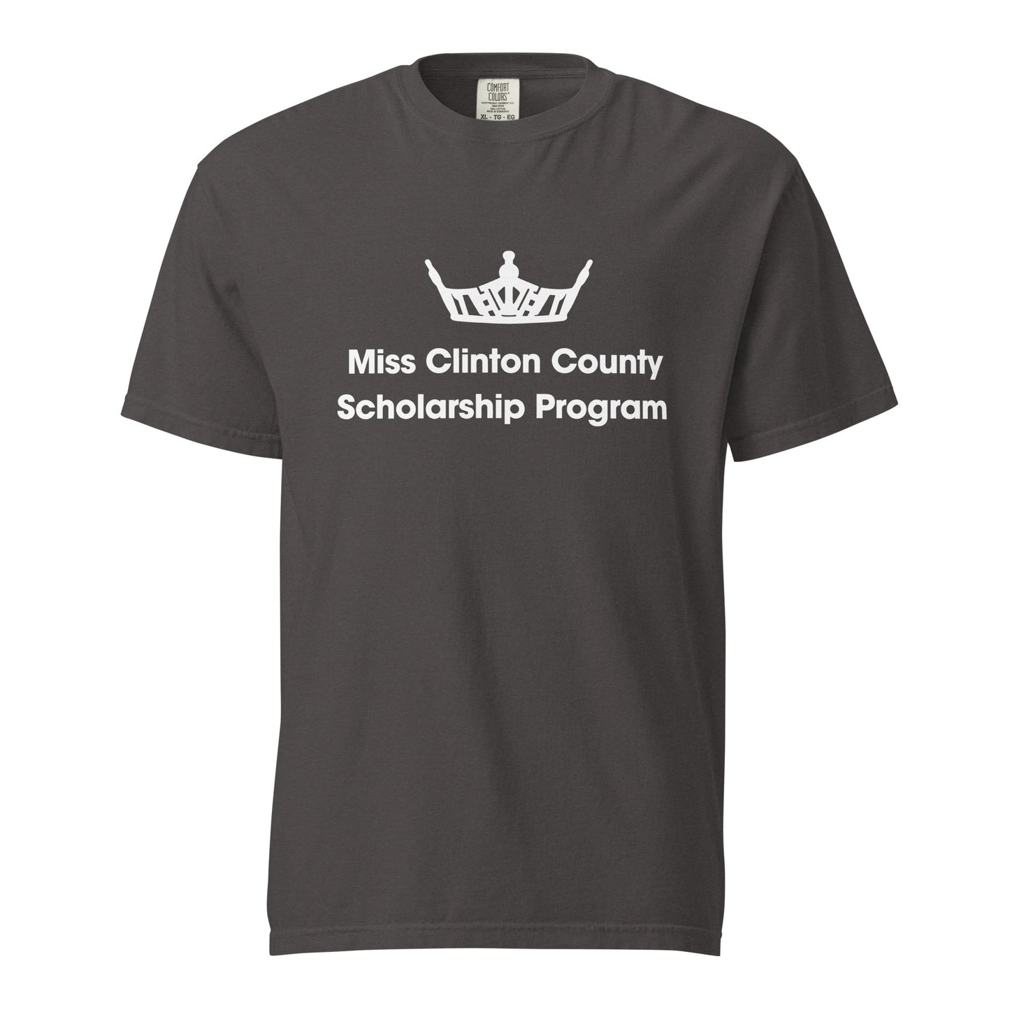 Signature | Comfort Colors T-Shirt | Miss Clinton County Scholarship Program | Alt Logo