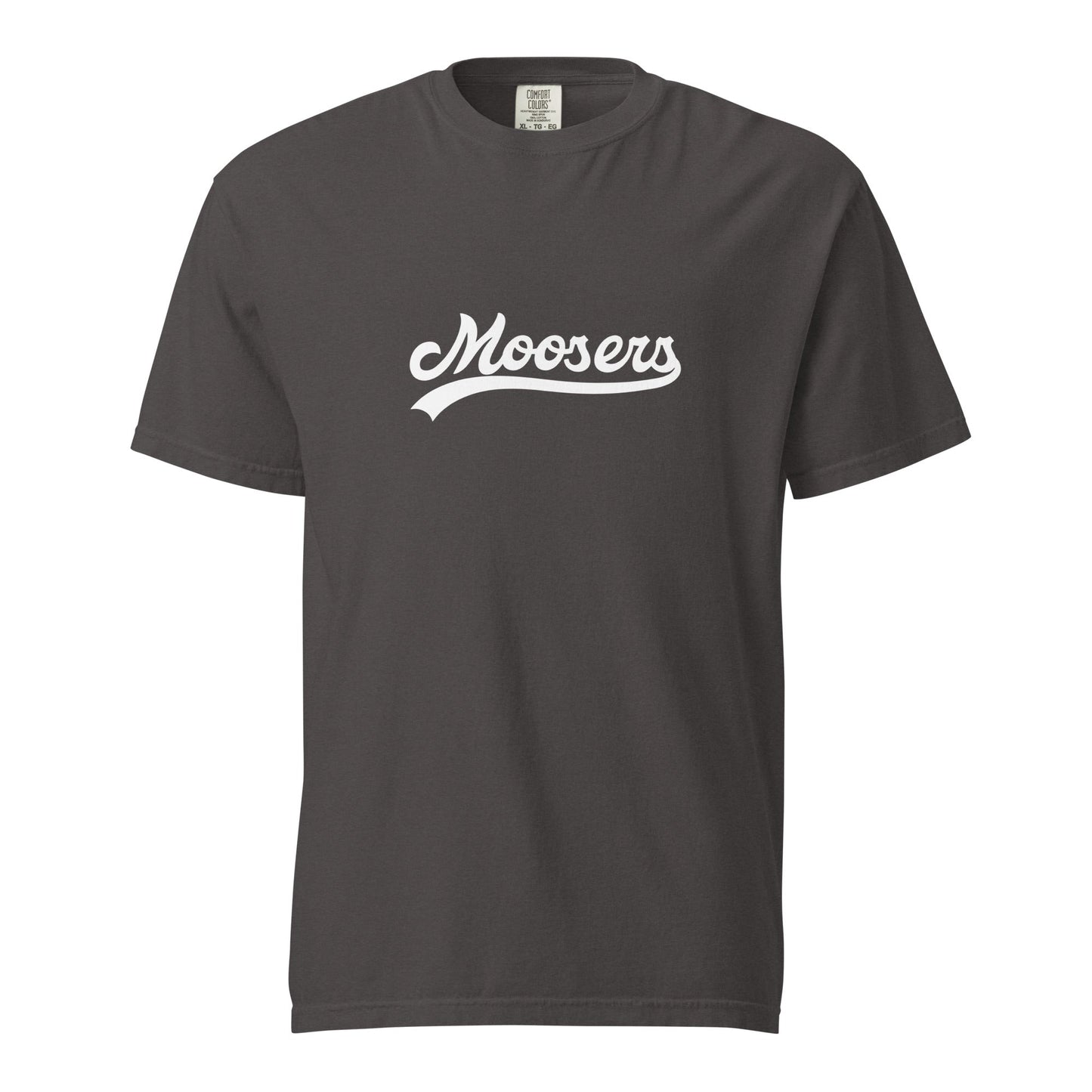 Signature | Comfort Colors T-Shirt | Moosers | Athletic Script Logo