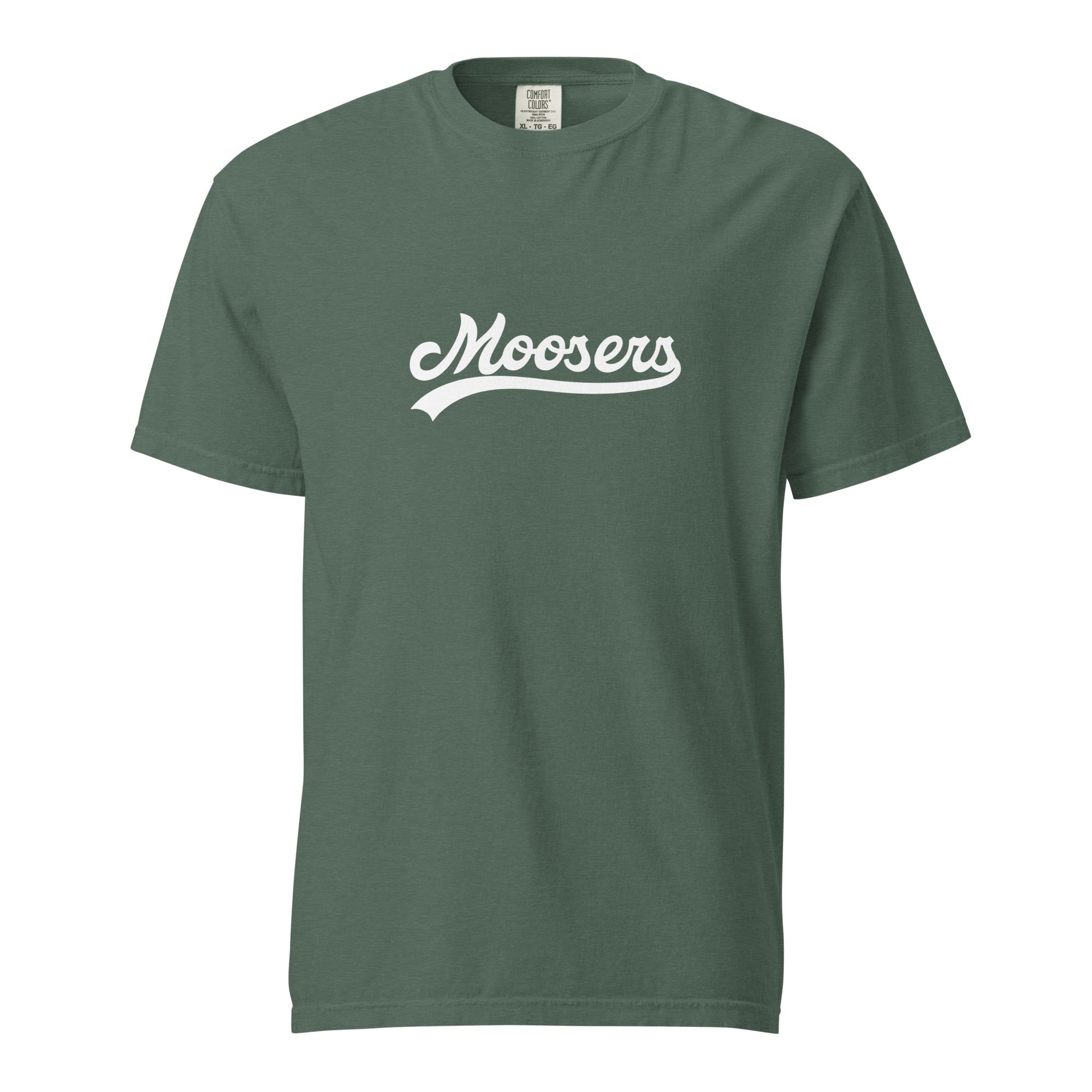 Signature | Comfort Colors T-Shirt | Moosers | Athletic Script Logo