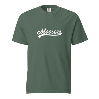Signature | Comfort Colors T-Shirt | Moosers | Athletic Script Logo
