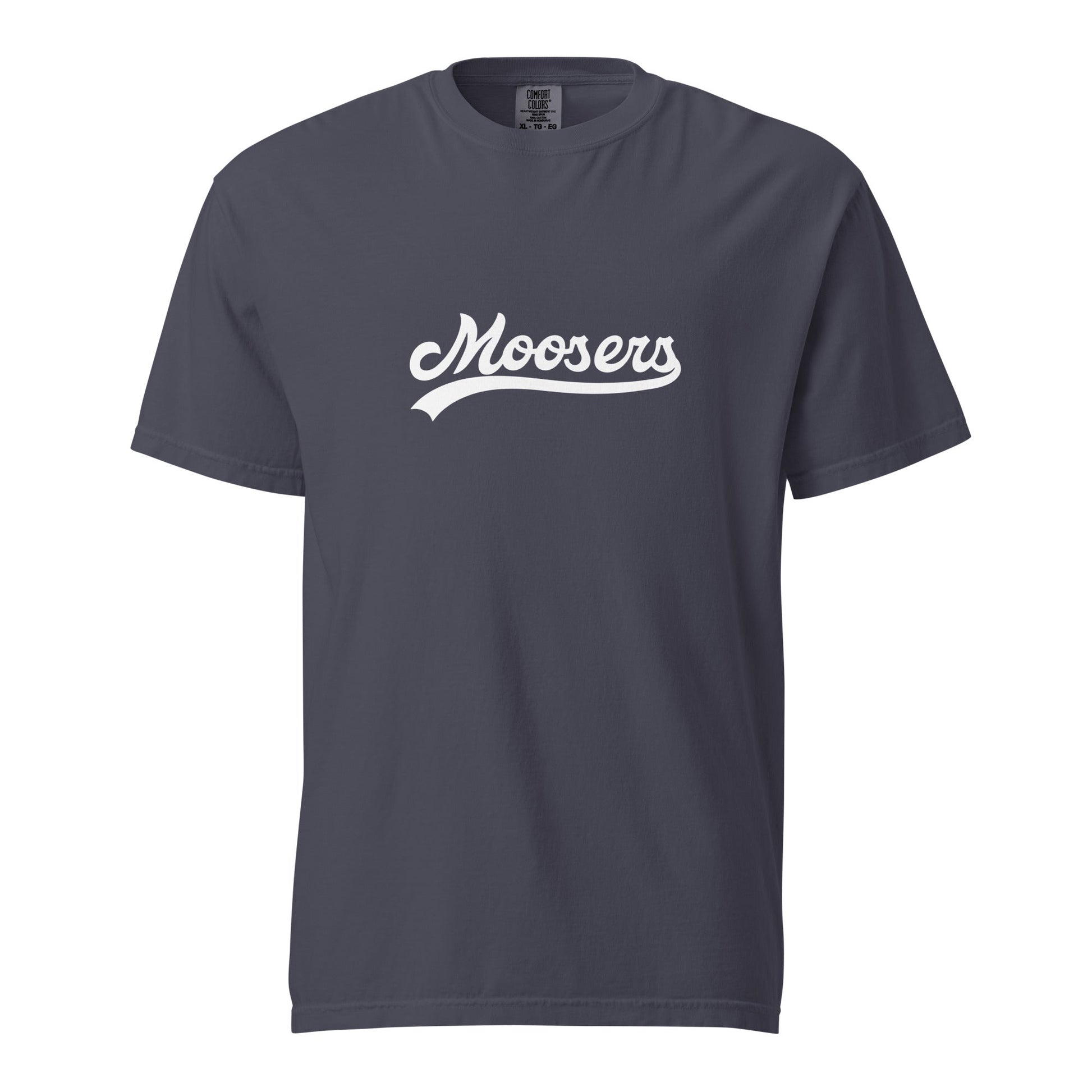 Signature | Comfort Colors T-Shirt | Moosers | Athletic Script Logo