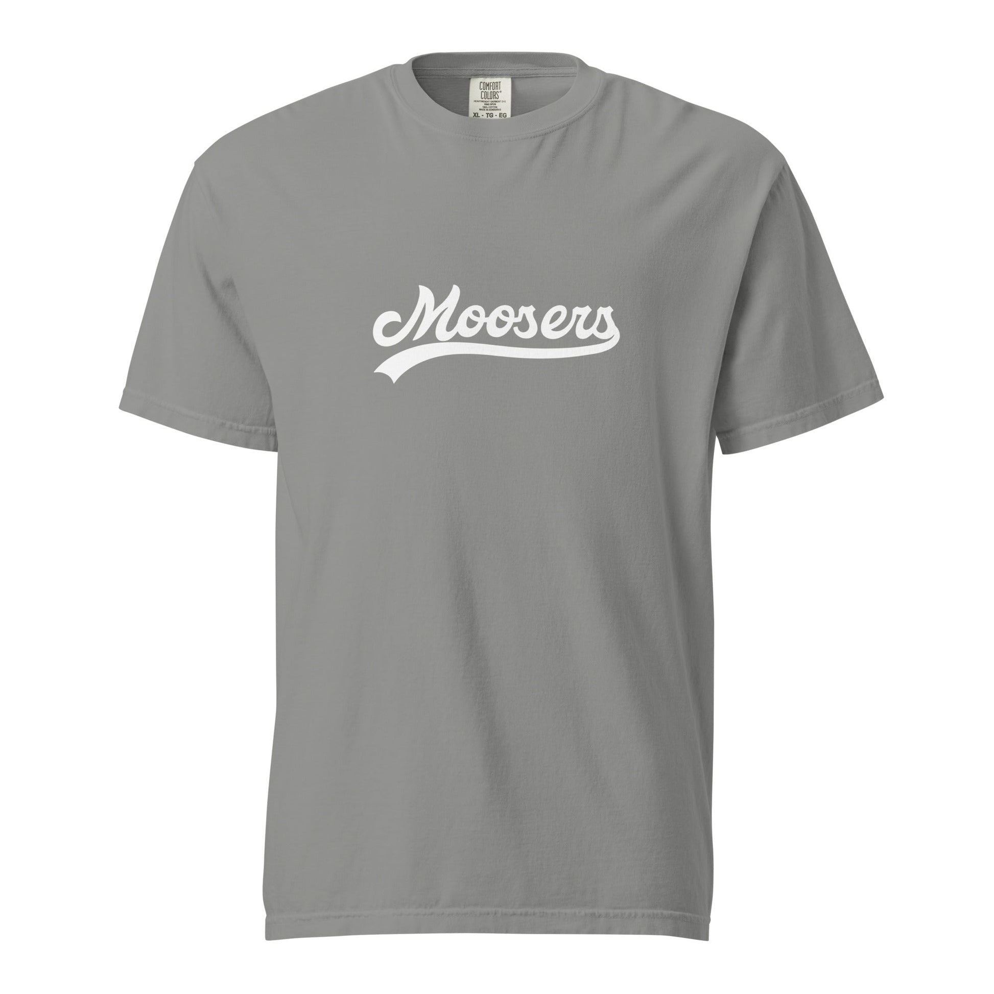 Signature | Comfort Colors T-Shirt | Moosers | Athletic Script Logo