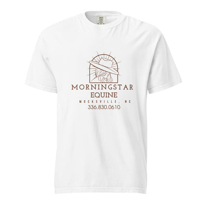 Signature | Comfort Colors T-Shirt | Morningstar Equine | Morningstar Equine Burnt Logo