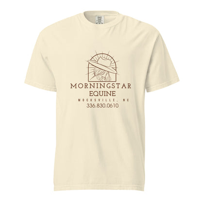 Signature | Comfort Colors T-Shirt | Morningstar Equine | Morningstar Equine Burnt Logo