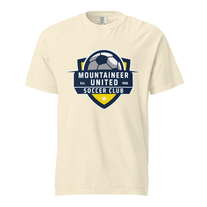 Signature | Comfort Colors T-Shirt | Mountaineer United Soccer Club | Alpine Crest Logo