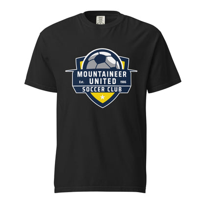 Signature | Comfort Colors T-Shirt | Mountaineer United Soccer Club | Alpine Crest Logo