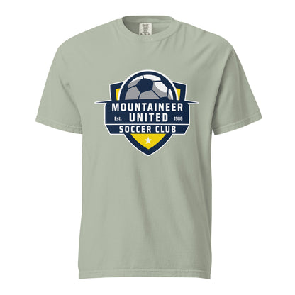 Signature | Comfort Colors T-Shirt | Mountaineer United Soccer Club | Alpine Crest Logo
