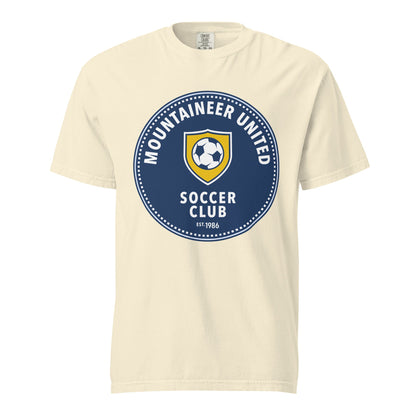 Signature | Comfort Colors T-Shirt | Mountaineer United Soccer Club | Badge Logo
