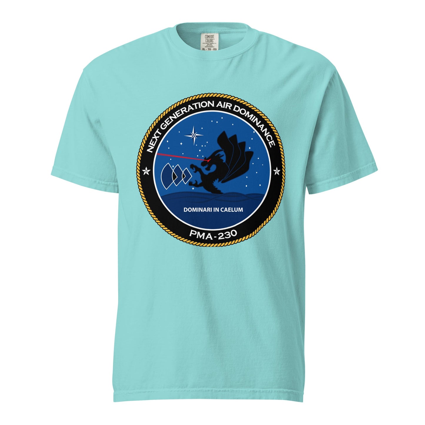 Signature | Comfort Colors T-Shirt | Next Generation Air Dominance | Badge Logo