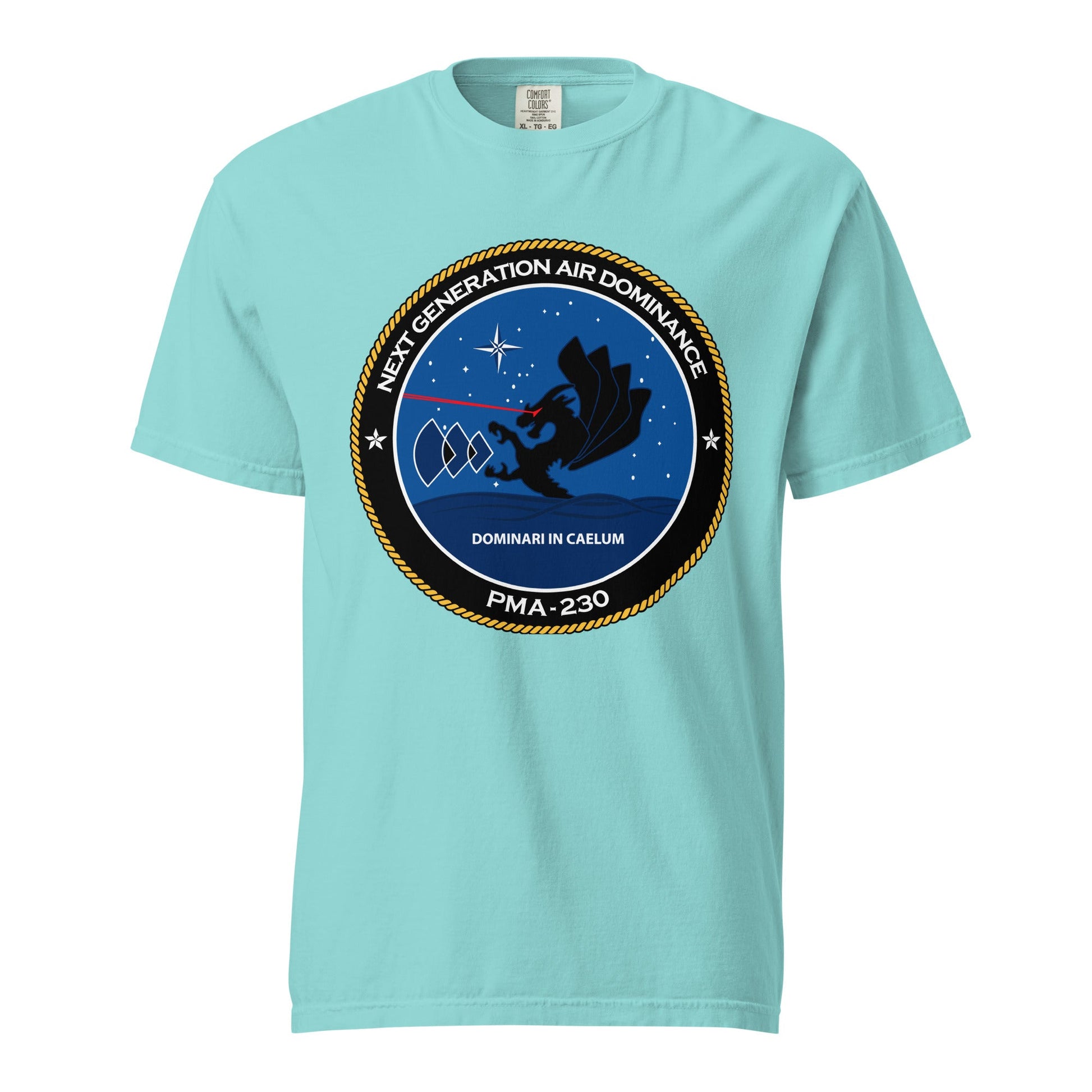 Signature | Comfort Colors T-Shirt | Next Generation Air Dominance | Badge Logo