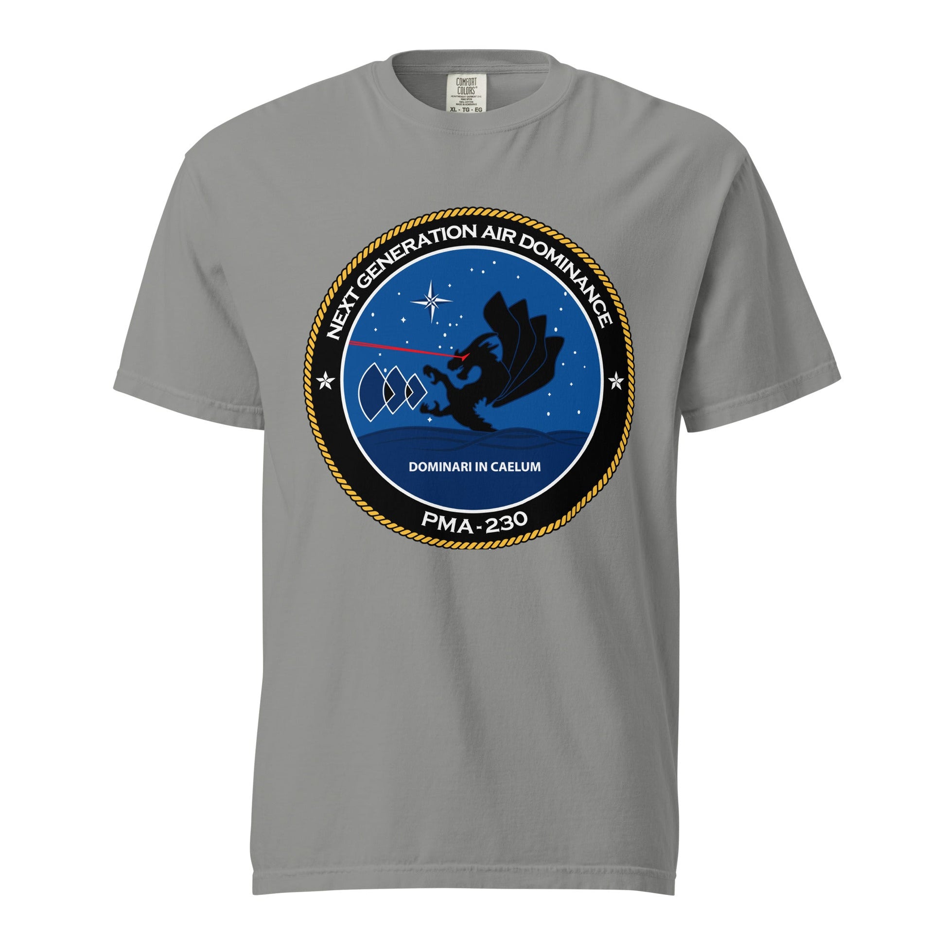 Signature | Comfort Colors T-Shirt | Next Generation Air Dominance | Badge Logo