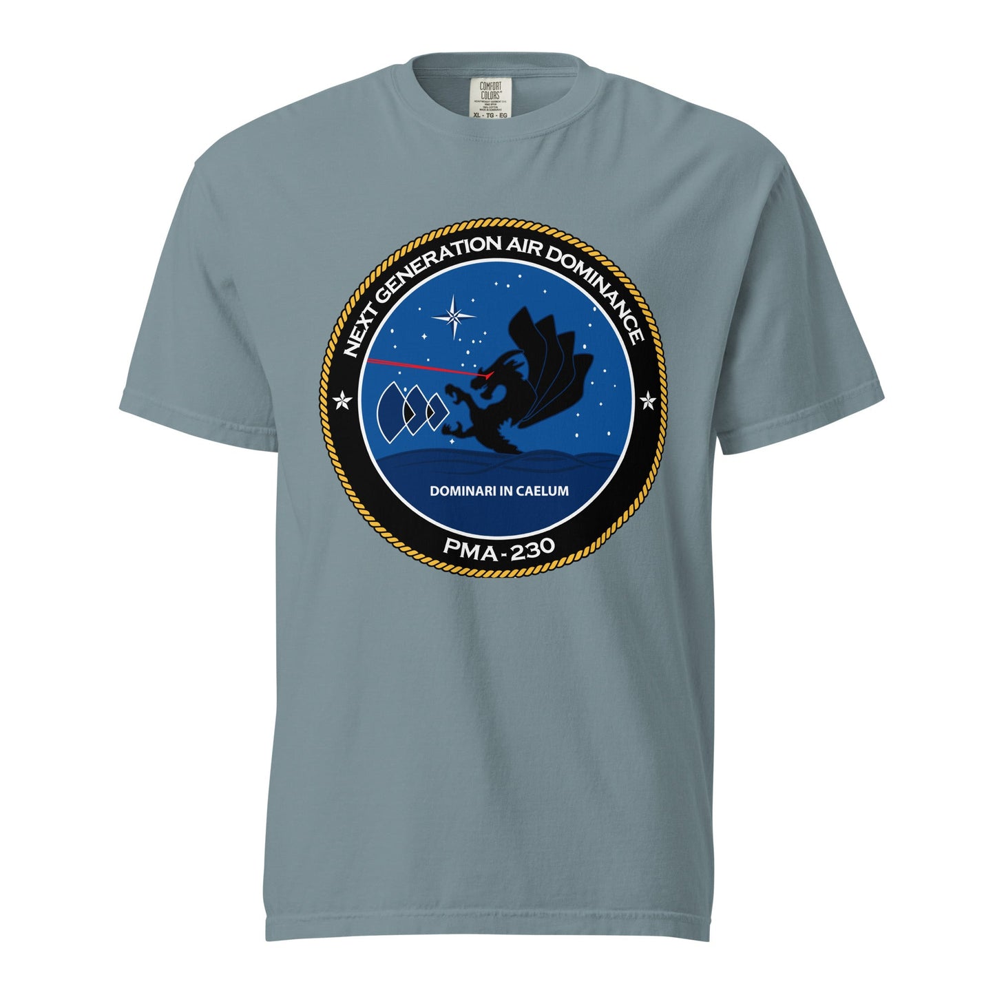 Signature | Comfort Colors T-Shirt | Next Generation Air Dominance | Badge Logo