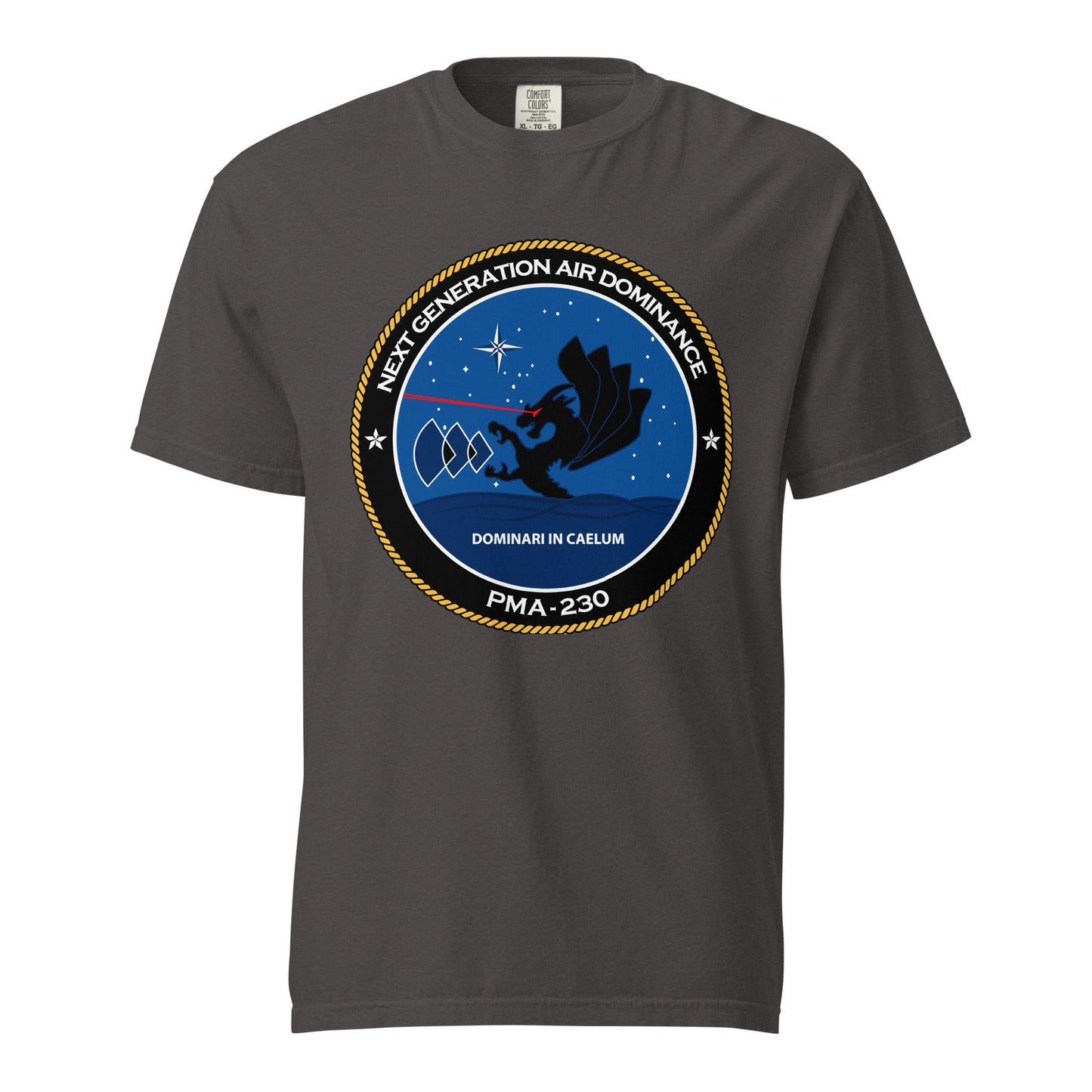 Signature | Comfort Colors T-Shirt | Next Generation Air Dominance | Badge Logo
