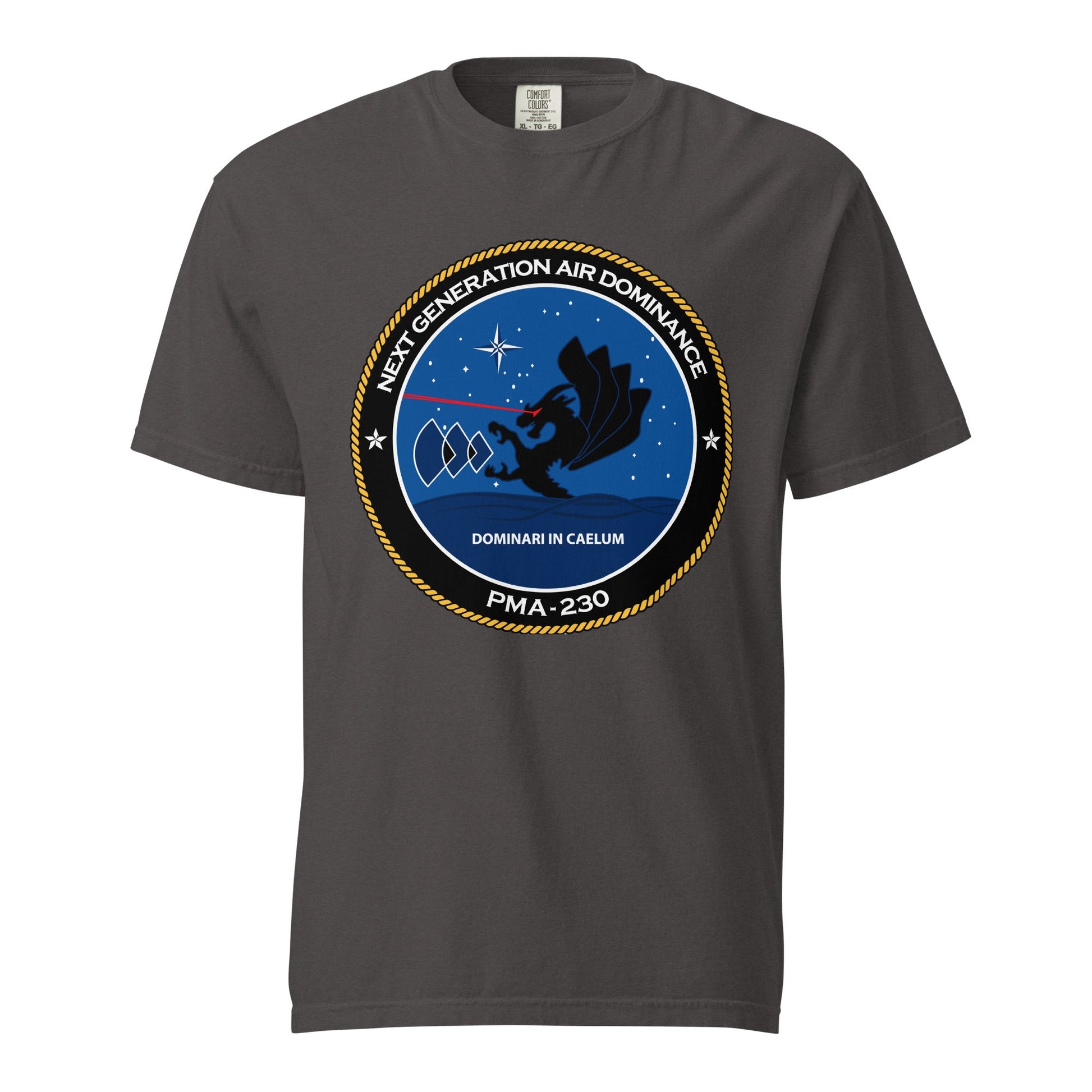 Signature | Comfort Colors T-Shirt | Next Generation Air Dominance | Badge Logo