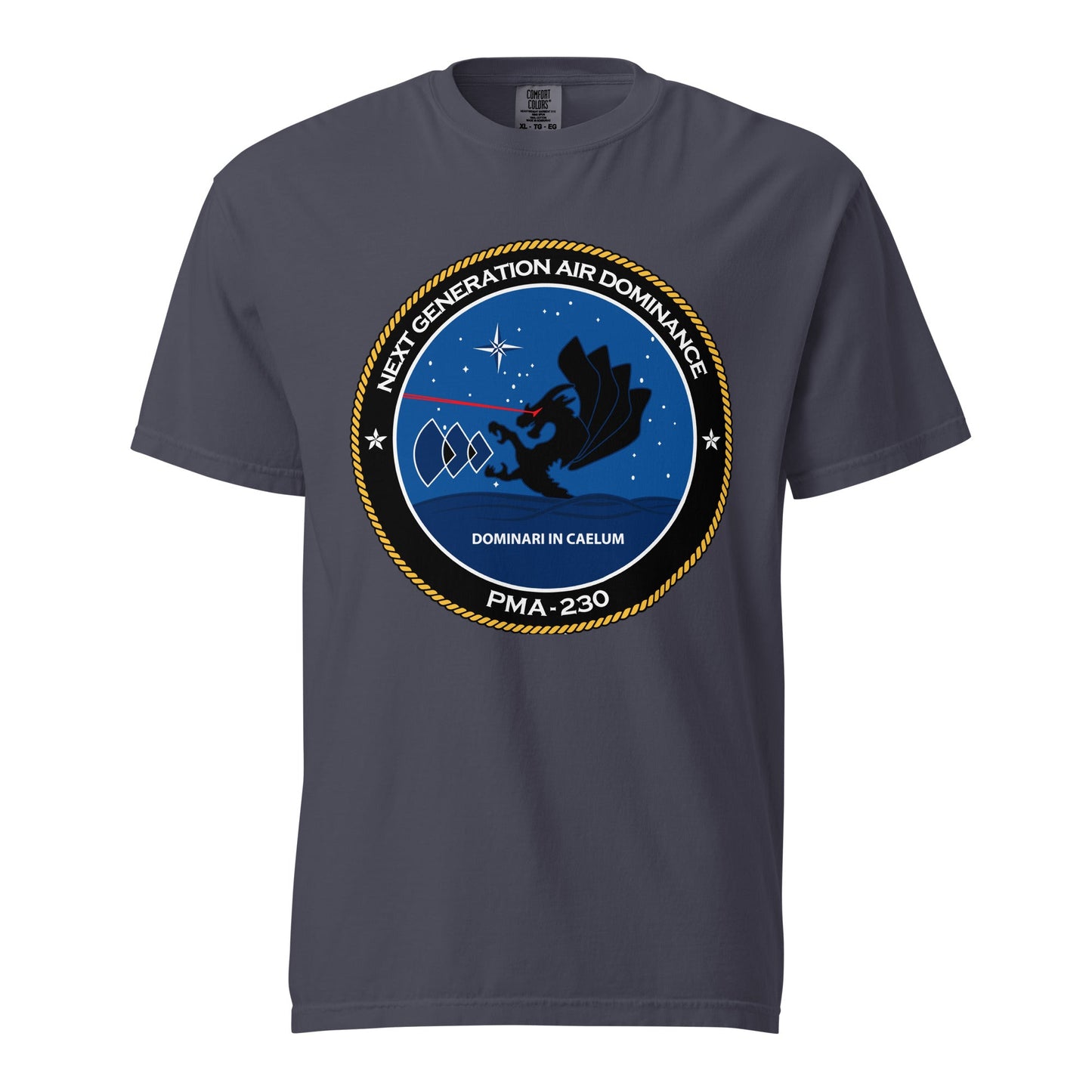 Signature | Comfort Colors T-Shirt | Next Generation Air Dominance | Badge Logo