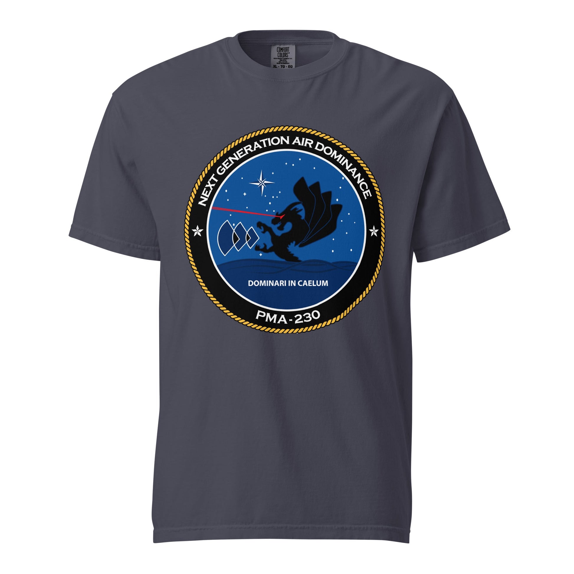 Signature | Comfort Colors T-Shirt | Next Generation Air Dominance | Badge Logo