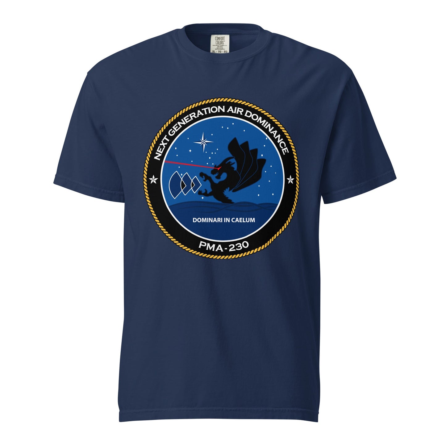 Signature | Comfort Colors T-Shirt | Next Generation Air Dominance | Badge Logo