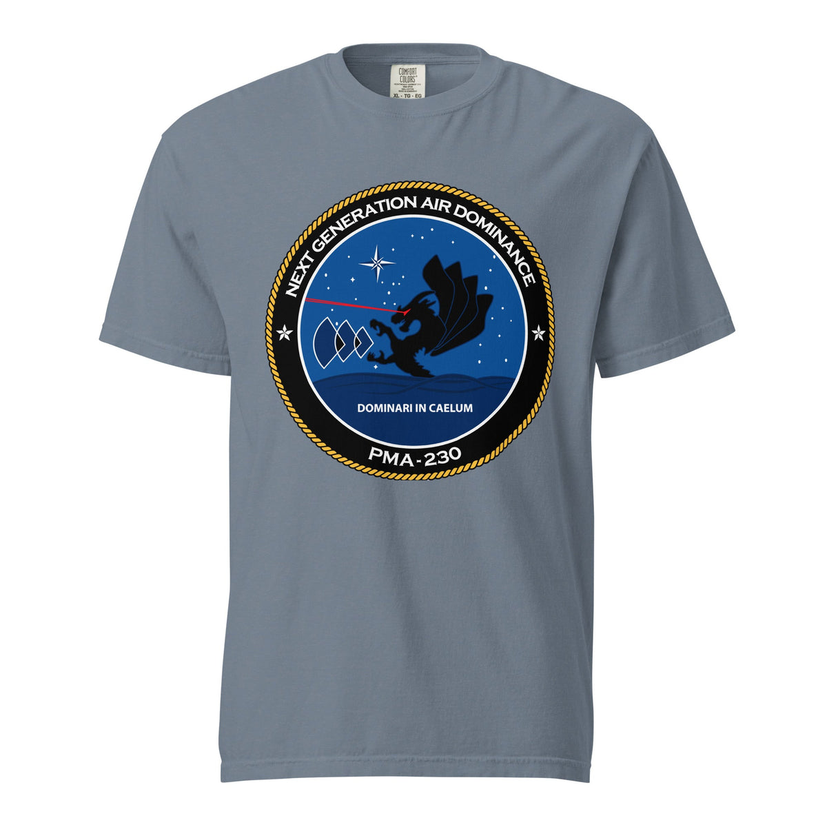 Signature | Comfort Colors T-Shirt | Next Generation Air Dominance | Badge Logo