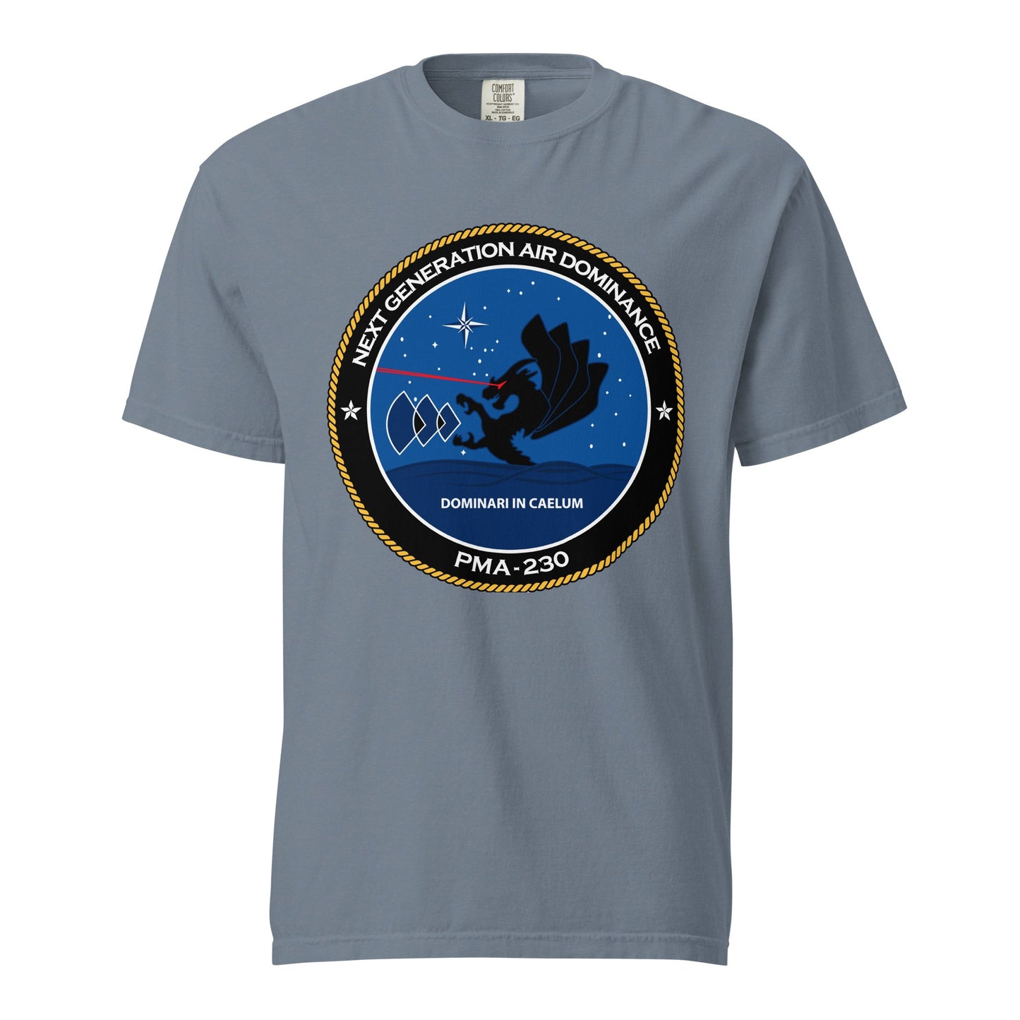 Signature | Comfort Colors T-Shirt | Next Generation Air Dominance | Badge Logo