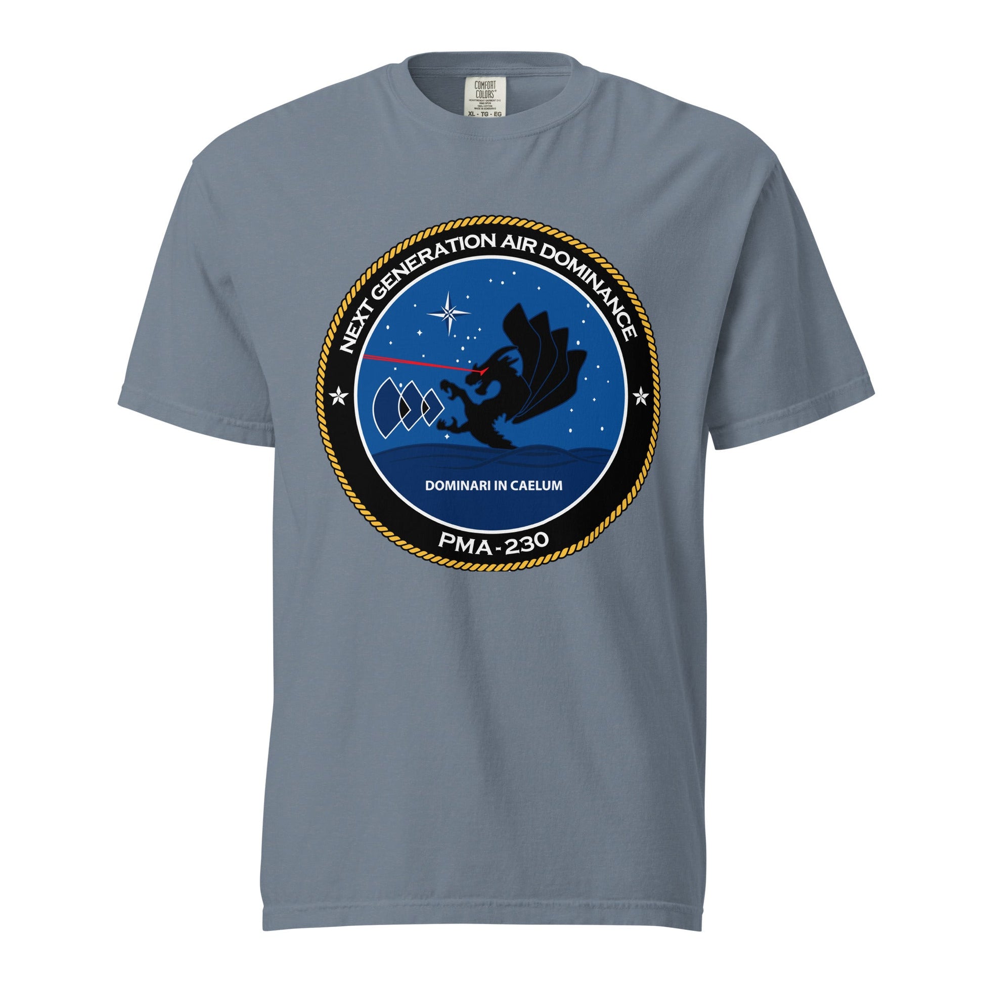 Signature | Comfort Colors T-Shirt | Next Generation Air Dominance | Badge Logo