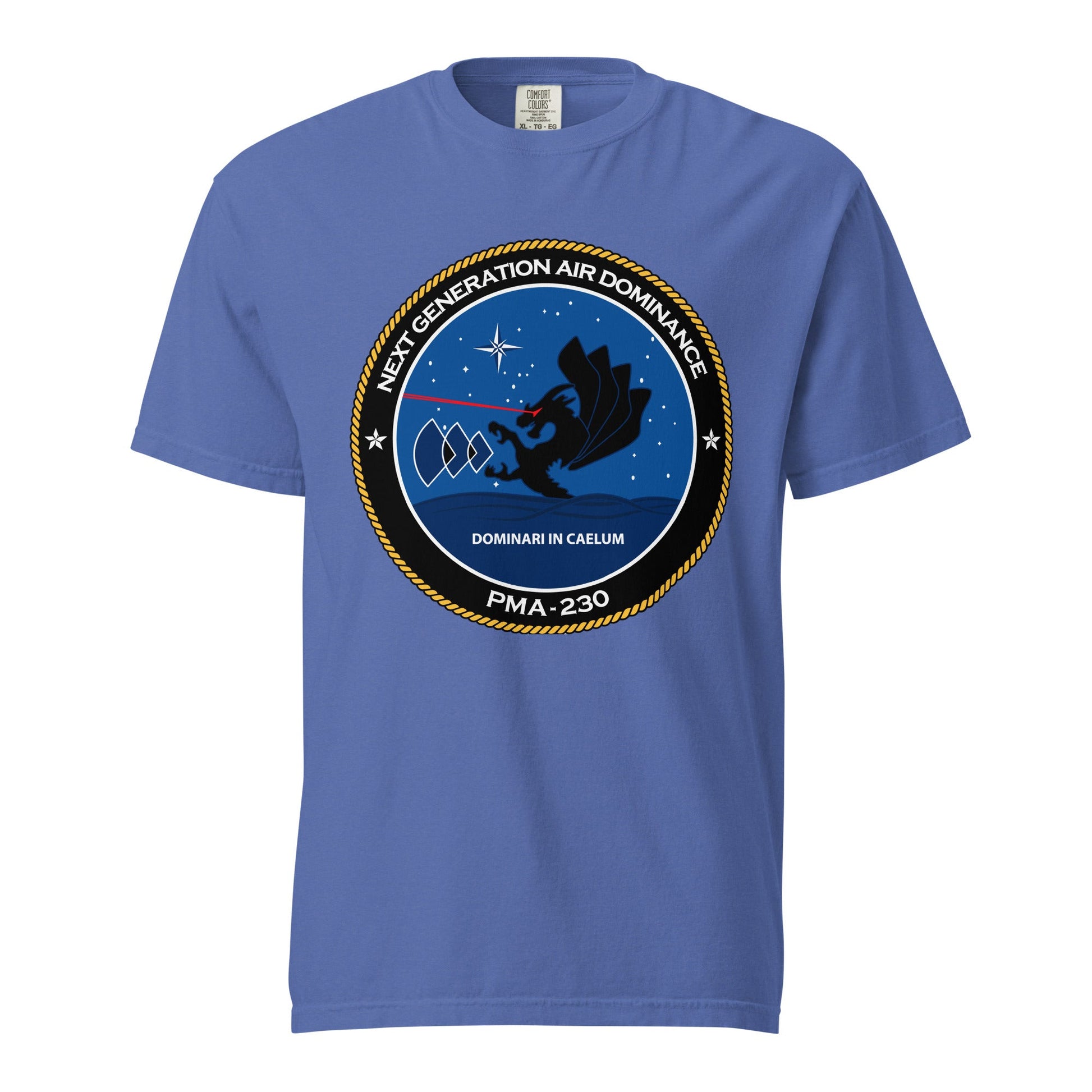 Signature | Comfort Colors T-Shirt | Next Generation Air Dominance | Badge Logo