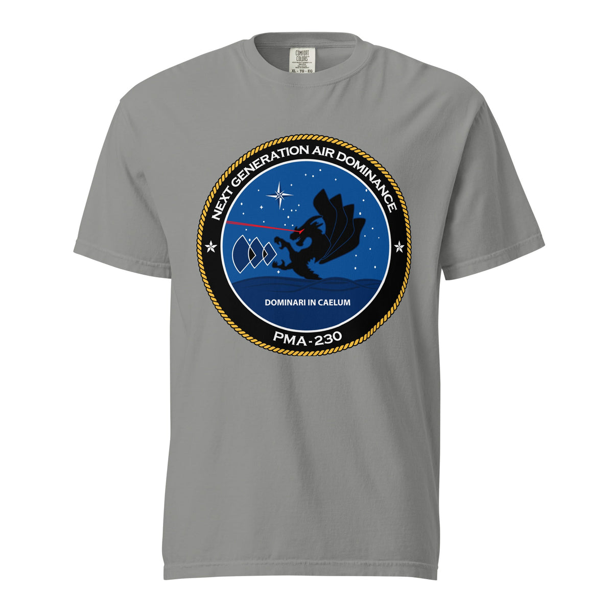 Signature | Comfort Colors T-Shirt | Next Generation Air Dominance | Badge Logo