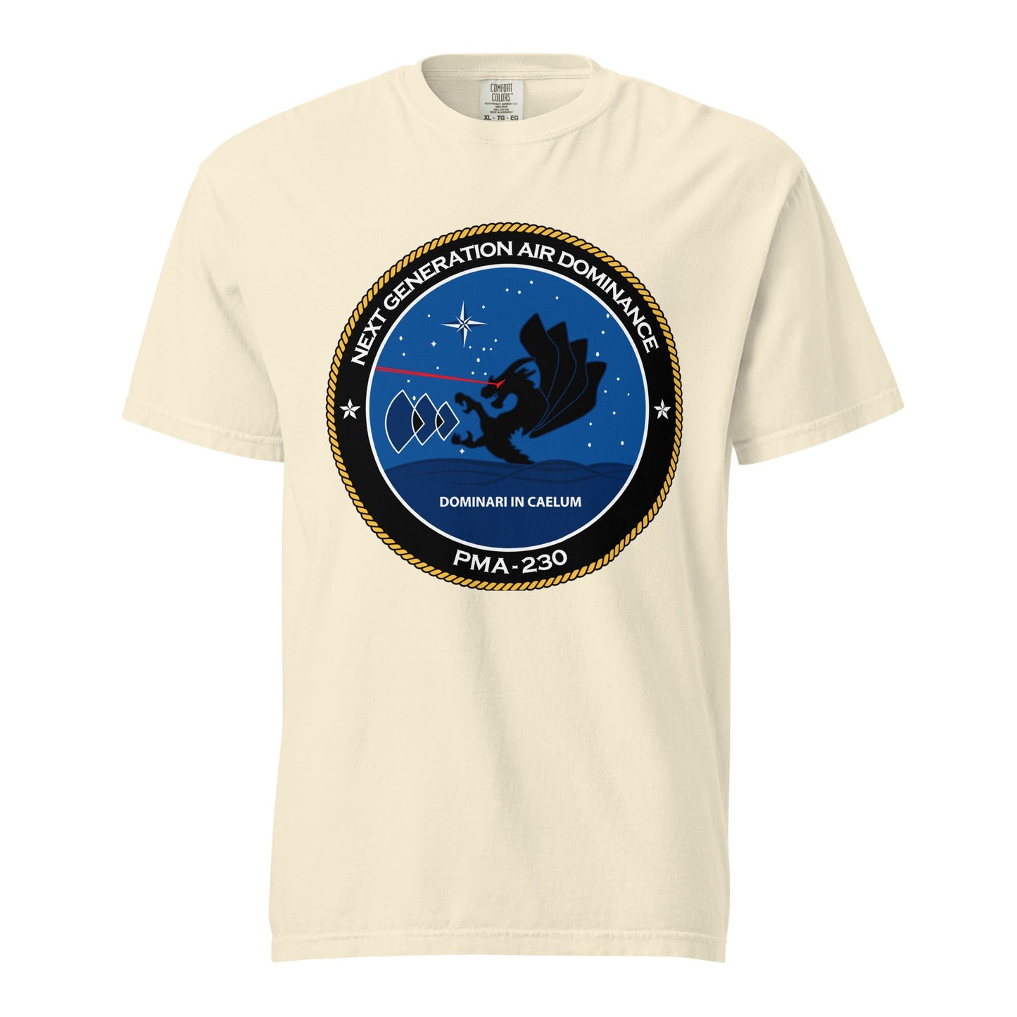 Signature | Comfort Colors T-Shirt | Next Generation Air Dominance | Badge Logo