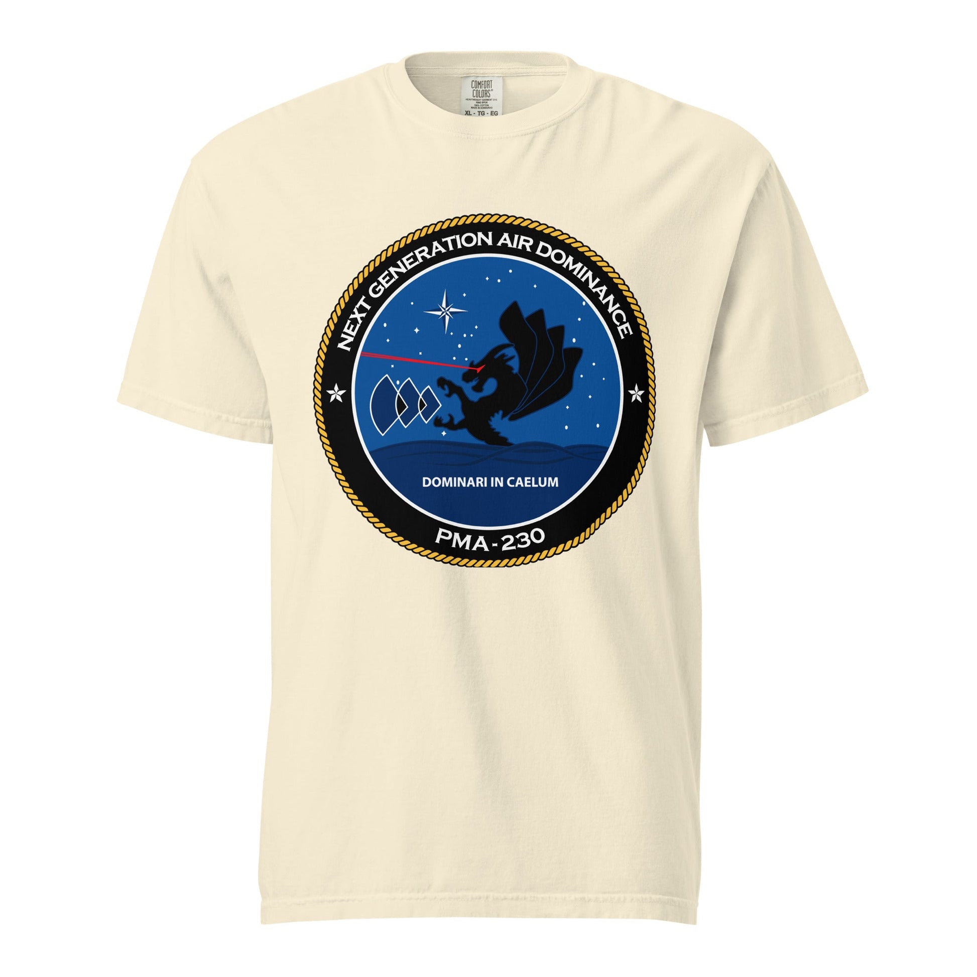 Signature | Comfort Colors T-Shirt | Next Generation Air Dominance | Badge Logo