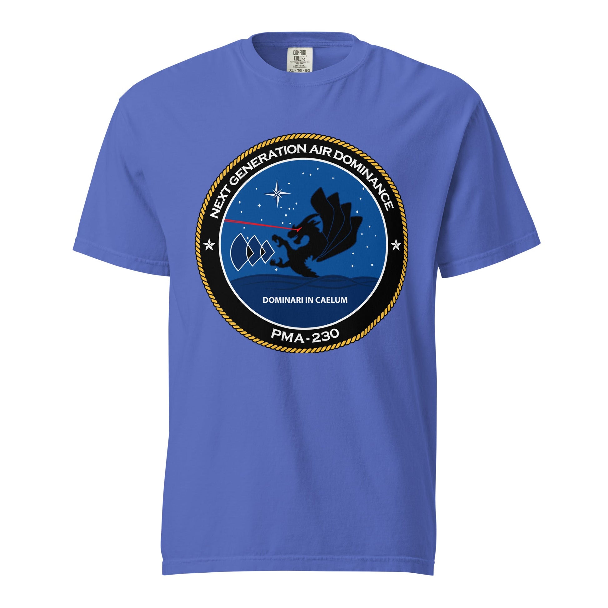 Signature | Comfort Colors T-Shirt | Next Generation Air Dominance | Badge Logo
