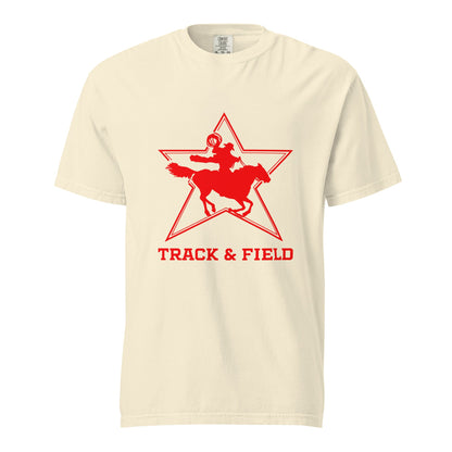 Signature | Comfort Colors T-Shirt | North Lake Track and Field | Cowboy T&F Logo