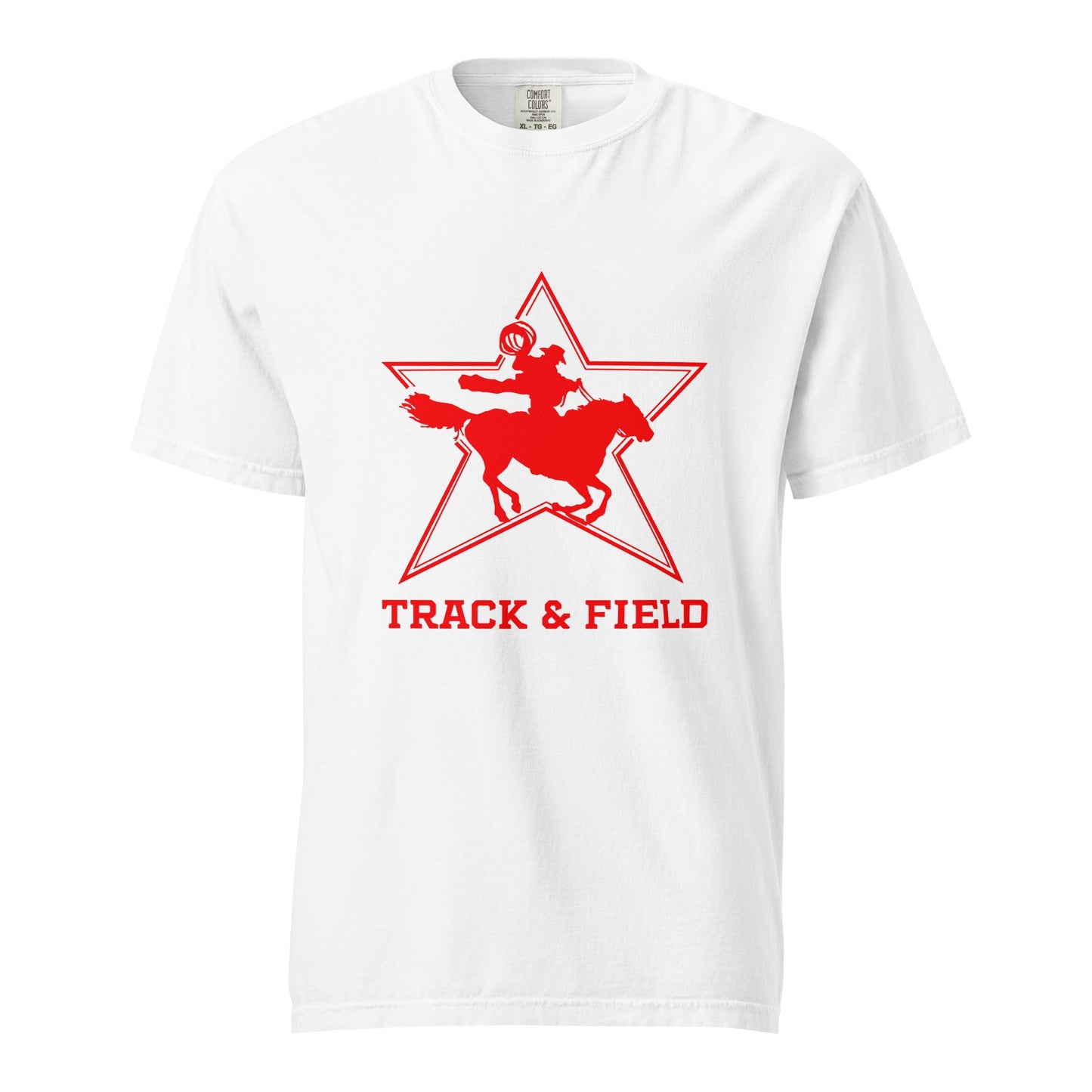 Signature | Comfort Colors T-Shirt | North Lake Track and Field | Cowboy T&F Logo