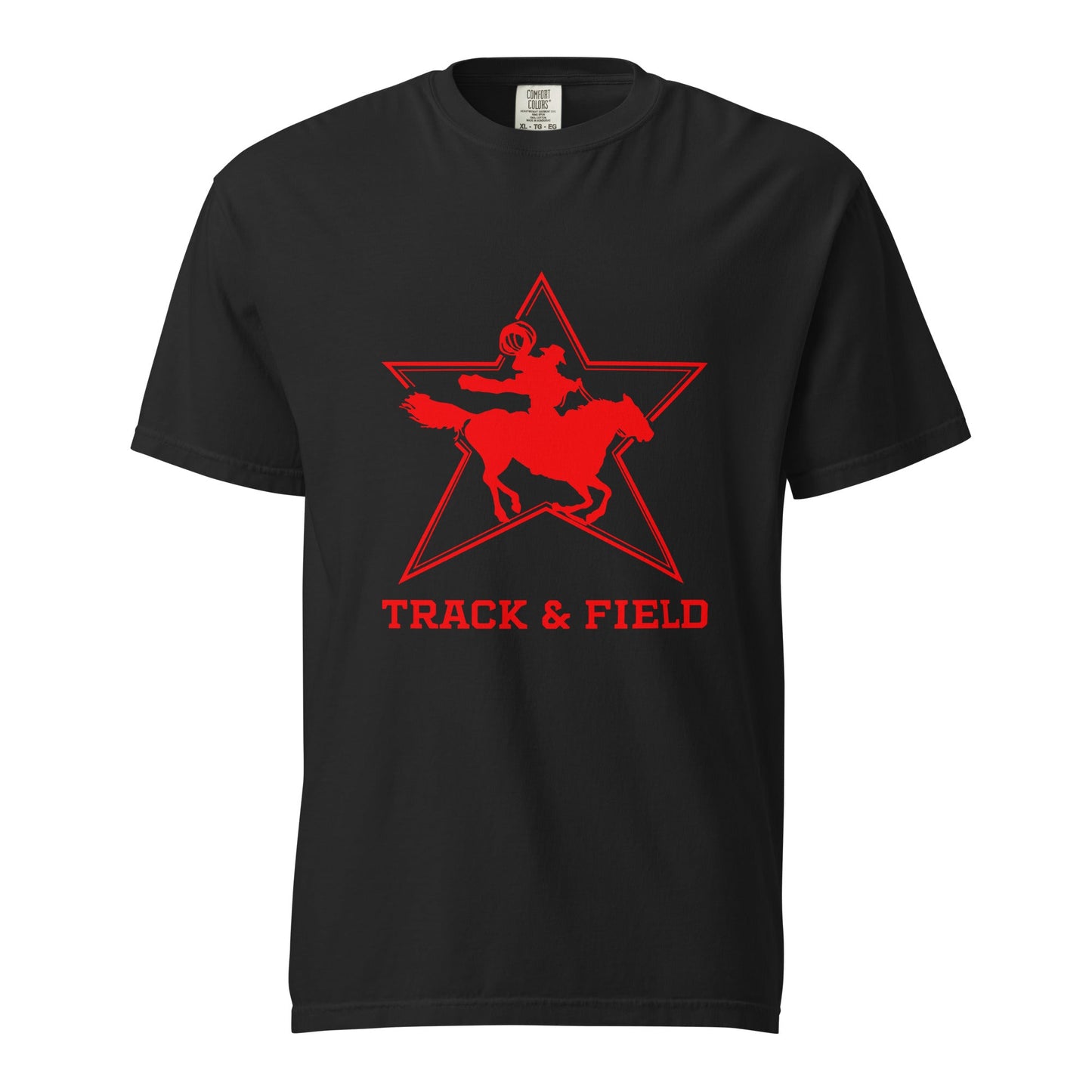 Signature | Comfort Colors T-Shirt | North Lake Track and Field | Cowboy T&F Logo