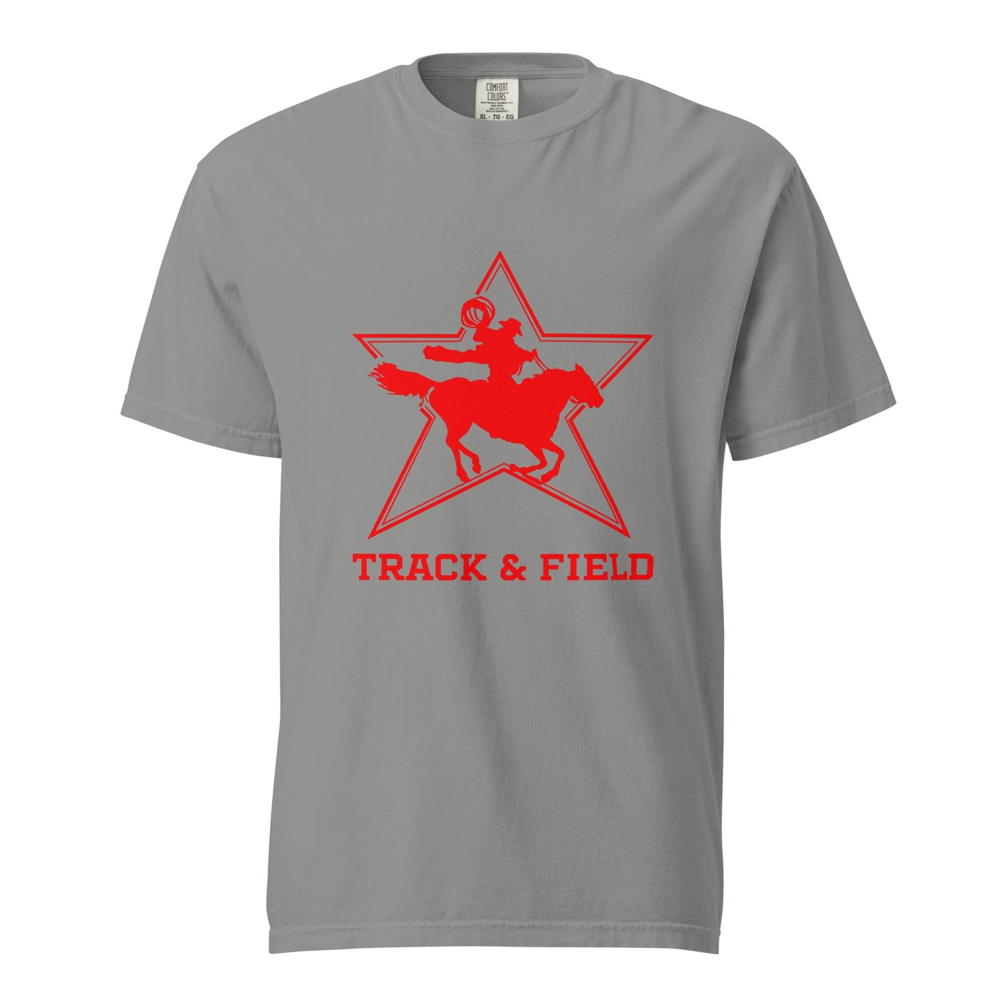 Signature | Comfort Colors T-Shirt | North Lake Track and Field | Cowboy T&F Logo