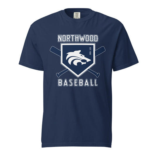 Signature | Comfort Colors T-Shirt | Northwood High School Baseball | Emblem Logo