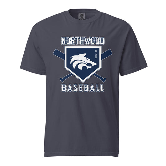 Signature | Comfort Colors T-Shirt | Northwood High School Baseball | Emblem Logo