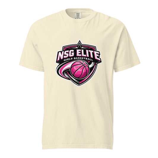 Signature | Comfort Colors T-Shirt | NSG Elite Women’s Basketball | Vanguard Shield Logo