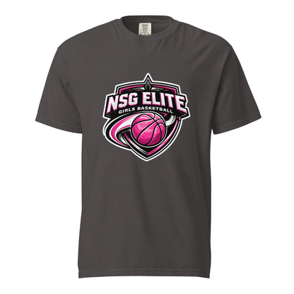 Signature | Comfort Colors T-Shirt | NSG Elite Women’s Basketball | Vanguard Shield Logo