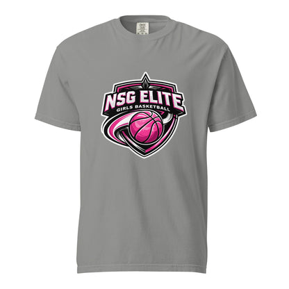 Signature | Comfort Colors T-Shirt | NSG Elite Women’s Basketball | Vanguard Shield Logo