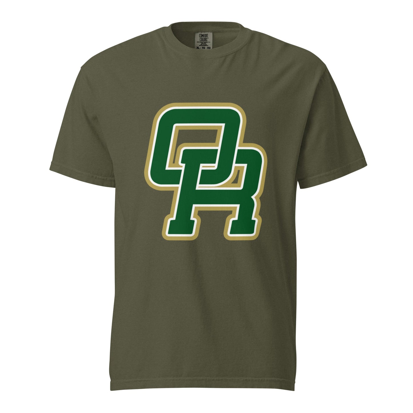 Signature | Comfort Colors T-Shirt | Oakridge Flag Football | Varsity Interlock Logo