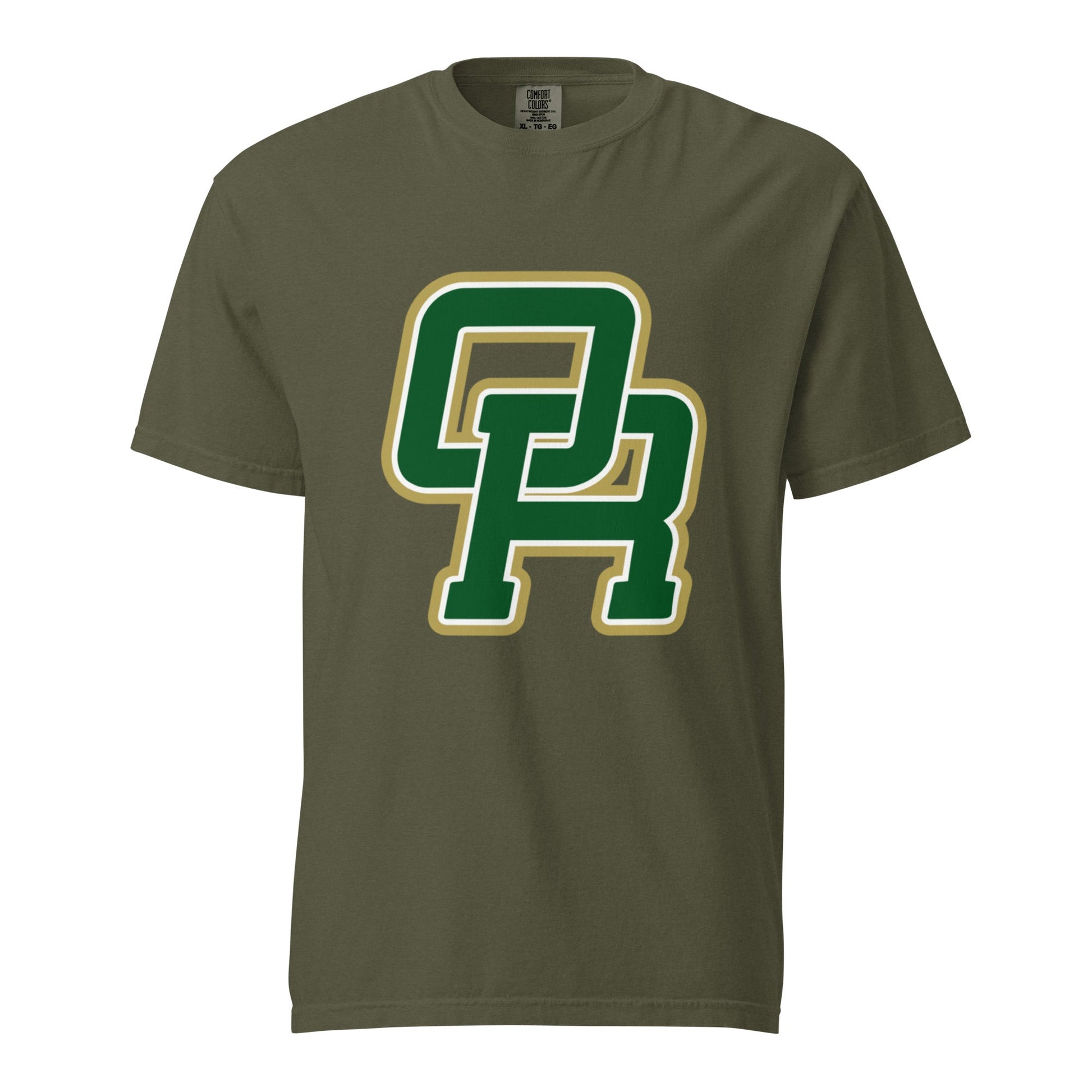 Signature | Comfort Colors T-Shirt | Oakridge Flag Football | Varsity Interlock Logo