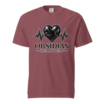 Signature | Comfort Colors T-Shirt | Obsidian Heartbeat | Pulse Athletics Logo
