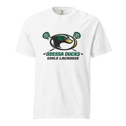 Signature | Comfort Colors T-Shirt | Odessa Girls Lacrosse | Duck Sticks Logo