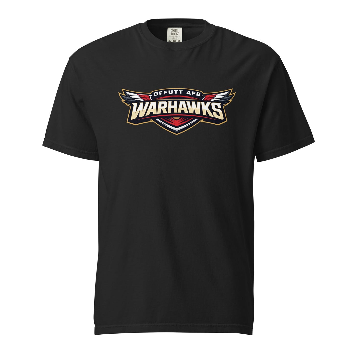 Signature | Comfort Colors T-Shirt | Offutt AFB Warhawks | Mark Logo