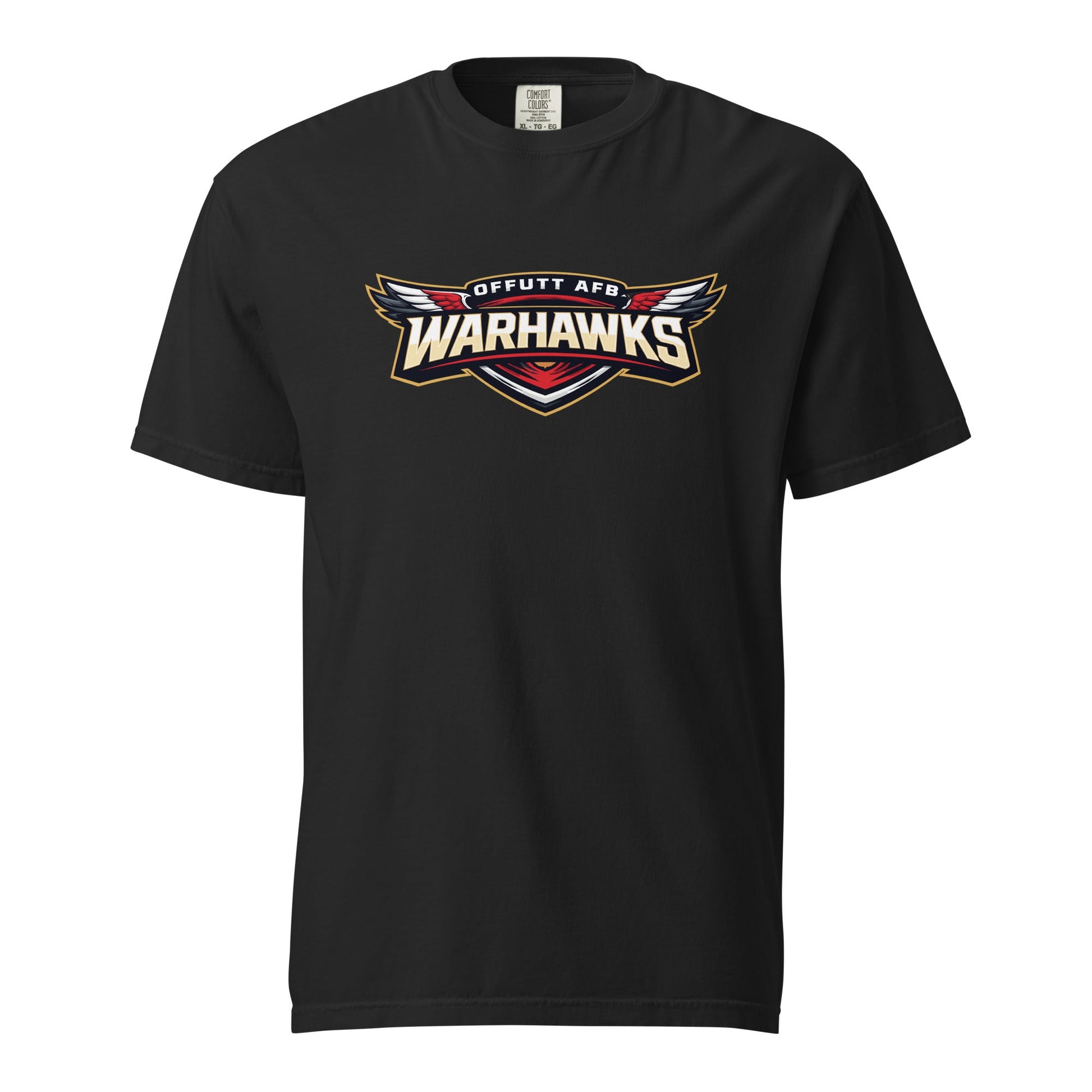Signature | Comfort Colors T-Shirt | Offutt AFB Warhawks | Mark Logo
