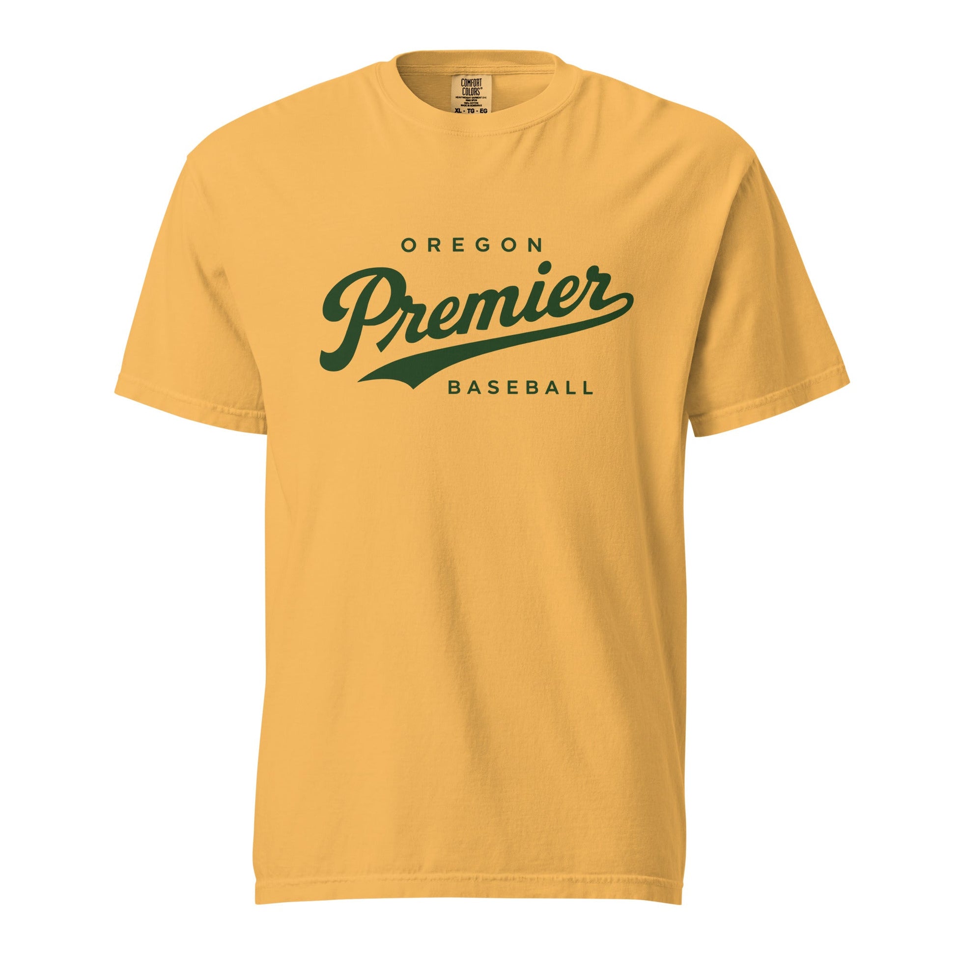 Signature | Comfort Colors T-Shirt | Oregon Premier Baseball | Premier Logo