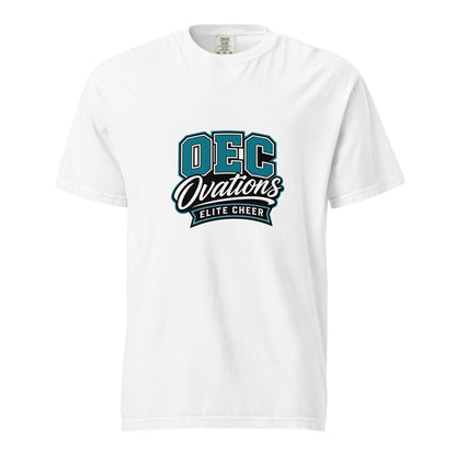 Signature | Comfort Colors T-Shirt | Ovations Elite Cheer | Crest Logo